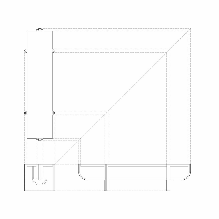 Furniture design drawing