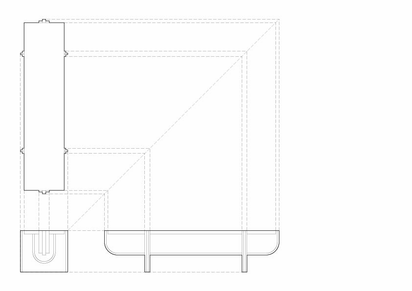 Furniture design drawing